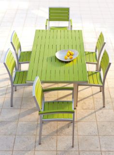 PolyWood® Rectangle Dining Table   Recycled Plastic Outdoor Furniture 