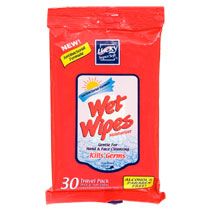 Bulk Lucky Super Soft Antibacterial Wet Wipes, 30 ct. Packs at 