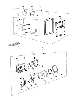 Model # RM255BARB/XAA Samsung Refrigerator   Ice bin (10 parts)