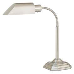 OTT LITE Alexander Nickel Energy Saving Gooseneck Desk Lamp