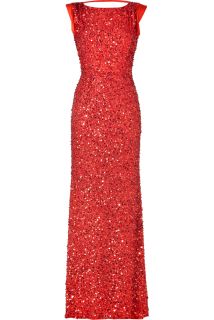 Jenny Packham Clementine Red Sequin Gown  Damen  Kleider  STYLEBOP 