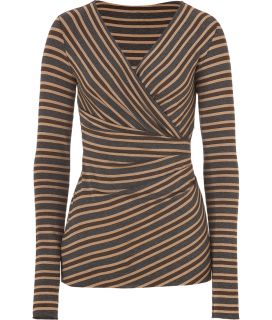 Bailey 44 Brown Multi Striped Princeton Top  Damen  Tops  STYLEBOP 