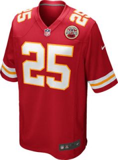 Jamaal Charles Jersey Home Red Game Replica #25 Nike Kansas City 