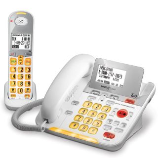The Caller Announcing Large View Telephones   Hammacher Schlemmer 