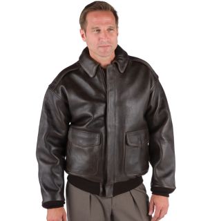 The Army Air Corps Leather Flight Jacket   Hammacher Schlemmer 