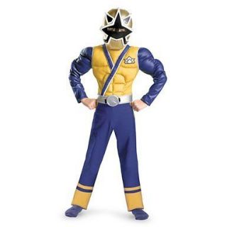 Power Rangers Samurai Super Samurai Gold Ranger Muscle Costume Size 6 