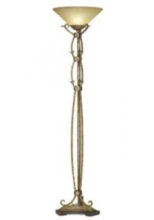 Kathy Ireland Regal Medallion Swing Arm Floor Lamp