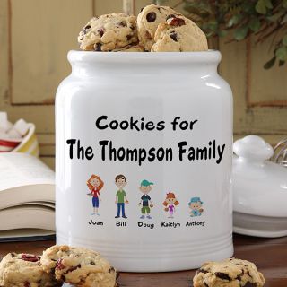 5317   Our Family Characters Personalized Cookie Jar 