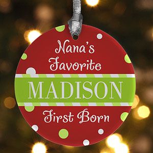 Personalized Kids Christmas Ornaments   Im The Favorite   9238