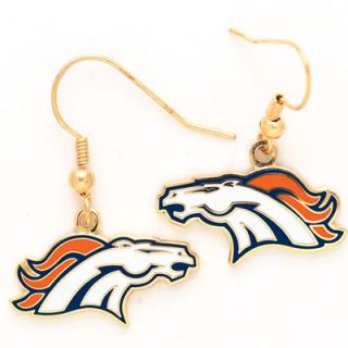 Denver Broncos Dangle Earrings 