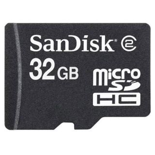 MacMall  Sandisk 32GB MicroSDHC Card Class 4 Memory Card SDSDQ 032G 
