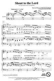 Look inside Shout to the Lord   Sheet Music Plus