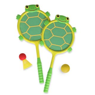 Melissa and Doug Toys Sunny Patch Tootle Turtle Racquet and Ball Set