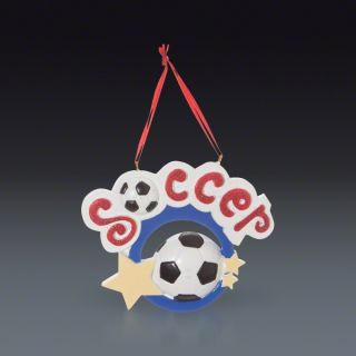 Soccer Circle Ornament  SOCCER