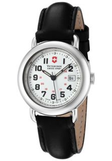 Swiss Army 24537.CB Watches,Womens Cavalry White Dial Black Leather 