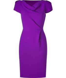 Roksanda Ilincic Purple Cowl Neck Wool Crepe Dress  Damen  Kleider 