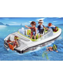 Playmobil Family Speedboat   playsets   Mothercare