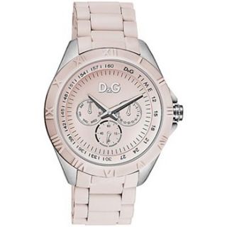 Dolce & Gabbana Ladies Pink/Silver Charmonix Bracelet Watch