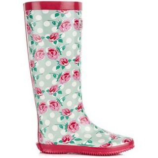 Redfoot Grey Floral Walk in the Park Festival Rain Boot