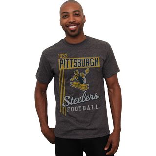 Mens Pittsburgh Steelers Vintage Vertical Lines Team Color T Shirt 