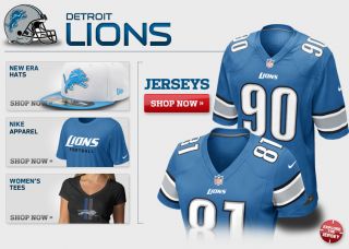 Detroit Lions Apparel   Lions Gear, Lions Merchandise, 2012 Lions Nike 