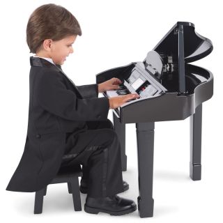The Learn To Play Baby Grand Piano   Hammacher Schlemmer 