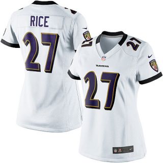 Womens Nike Baltimore Ravens Ray Rice Limited White Jersey    