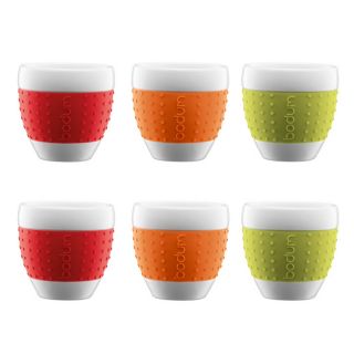 Bodum Pavina Single Wall Espresso Cups Set w/ Silicone Grip—Buy Now