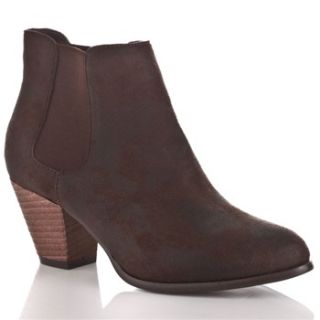 Heart & Sole Brown Dee Ankle Boots 6.5cm Heel