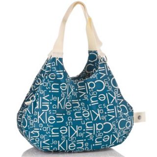 Calvin Klein Blue/White Large Cotton Shopping Bag