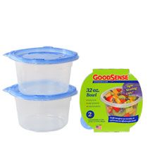 Bulk GoodSense 32 oz. Plastic Storage Bowls with Lids, 2 ct. Packs at 