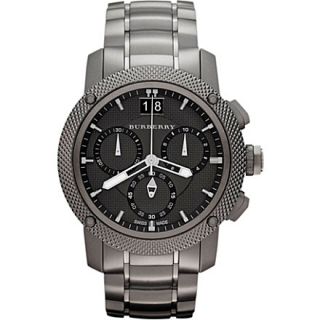 BU9801 gunmetal plated chronograph sports watch   BURBERRY   Designer 