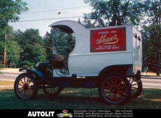 1911 Ford Model T Pie Wagon Truck Photo Shaws Food Ser