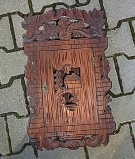 antique german wood carved wall cabinet from germany 