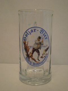 HOLZAR BIER GERMAN GLASS BEER MUG / .25L RC GERMANY