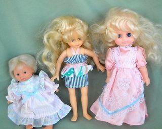   Of 3 Small Dolls. 2 1988 Cititoy, 1 Gi Go. 8 ,9, 7Tall.Rooted Hair