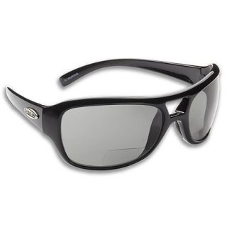 Guideline Pilot Fish Bifocal Sunglasses   Shiny Black Frame/Deepwater 