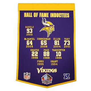 Pro Football Hall of Fame Minnesota Vikings Enshrinee Banner    