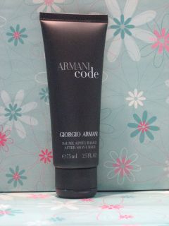 Armani Code After Shave Balm 75ml Giorgio Armani New*