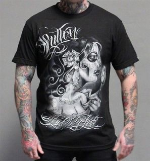 New Mens Sullen clothing authentic punk goth tattoo skull mma T shirt 