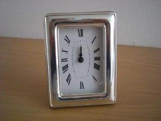 SOLID STERLING SILVER TABLE WATCH CLOCK 6x9 *1020 GB new