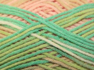   Summer Stripes DK Knitting Yarn Margarita 314   2 x 50g balls (100g