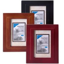 Home Floral Supplies & Decor Frames 2 Tiered Wooden Photo Frames, 4x6