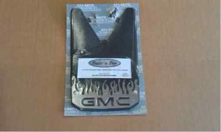 GMC FLAME LOGO MUD FLAPS SPLASH GUARDS (Fits GMC 2011)