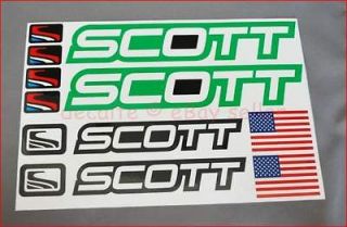 SCOTT Grey Mountain Bike Cycle Bicycle Frame Decals Stickers Set MTB 