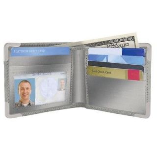 New Smooth Stainless Steel Wallet RFID Blocking Credit Card Holder