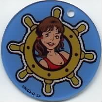 Gilligan Island Mary Ann Wheel Pinball Machine Promo Plastic