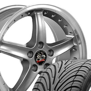  Fits Mustang® Cobra 05 Wheels and Nexen 3000 ZR Tires Gunmetal 18x9