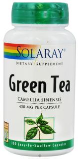 Solaray   Green Tea 450 mg.   100 Capsules Camellia Sinensis