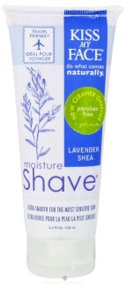 Kiss My Face   Moisture Shave Lavender Shea   3.4 oz. CLEARANCE PRICED 